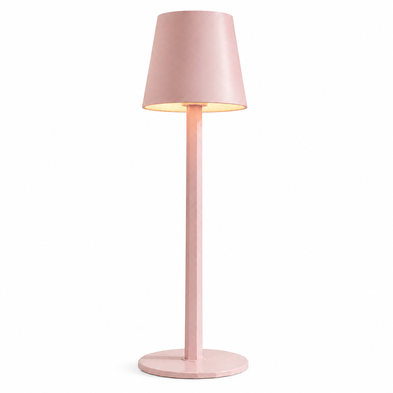 DISLUNA HUEZEL Rosie Blush Pink rechargeable cordless table lamp
