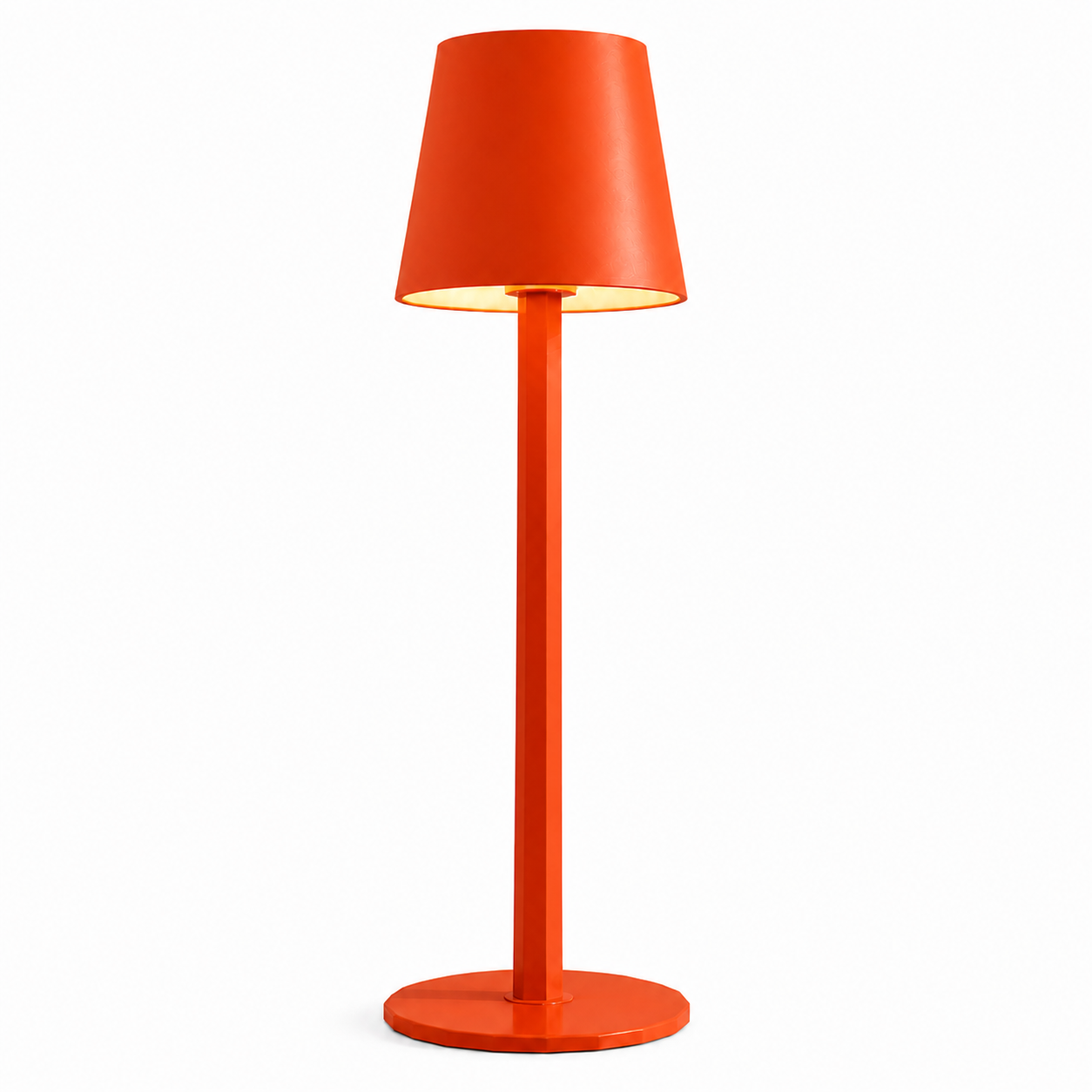 DISLUNA HUEZEL Ember Vivid Orange rechargeable cordless table lamp