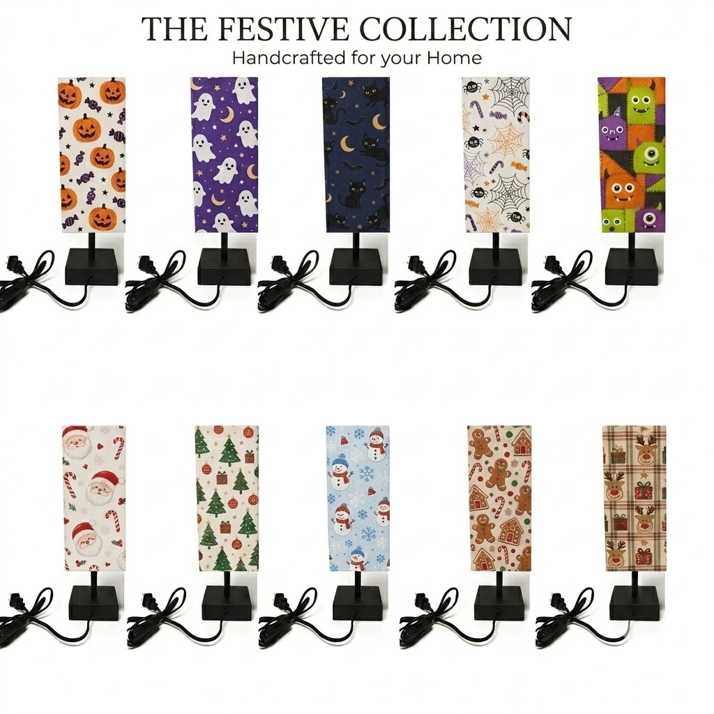 Christmas fabric table lamp patterns