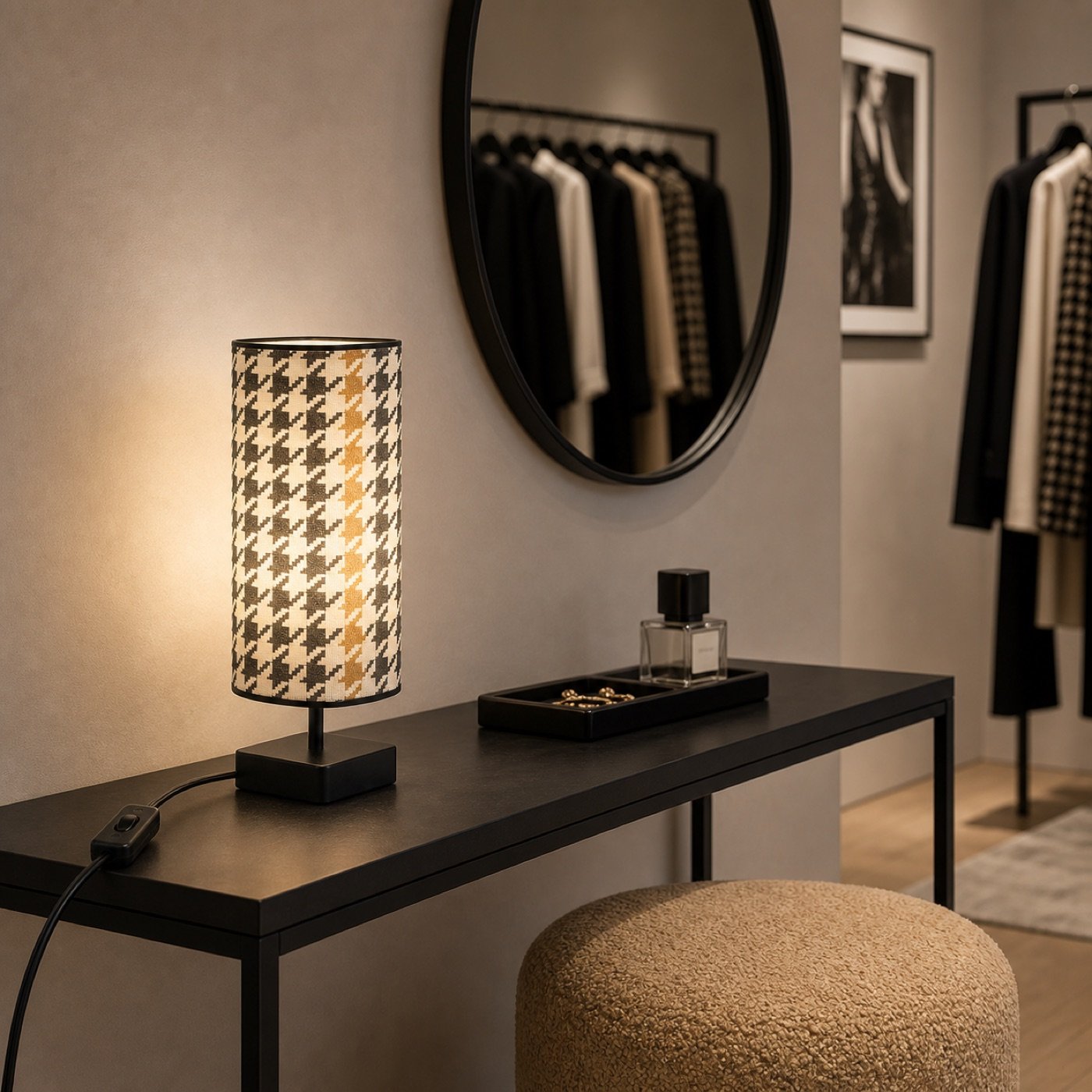 Houndstooth Fashion Boutique Lamp second application scene