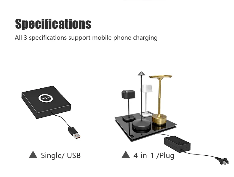 Multi-Lamp Charging Station functions and construction