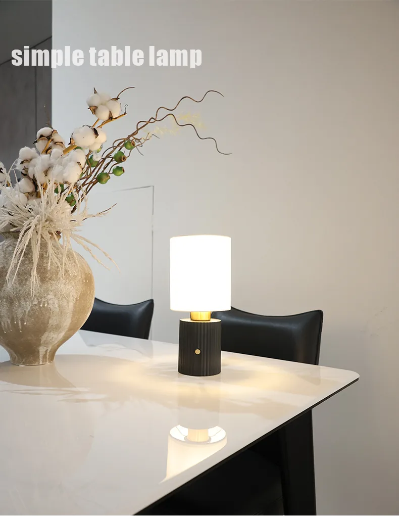 Pleated Fabric Rechargeable Table Lamp application scene